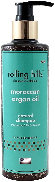 Rolling Hills Moroccan Argan Oil Natural Shampoo – Champú con aceite de argán