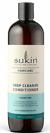 Sukin Deep Cleanse Conditioner – Acondicionador limpiador para cabello